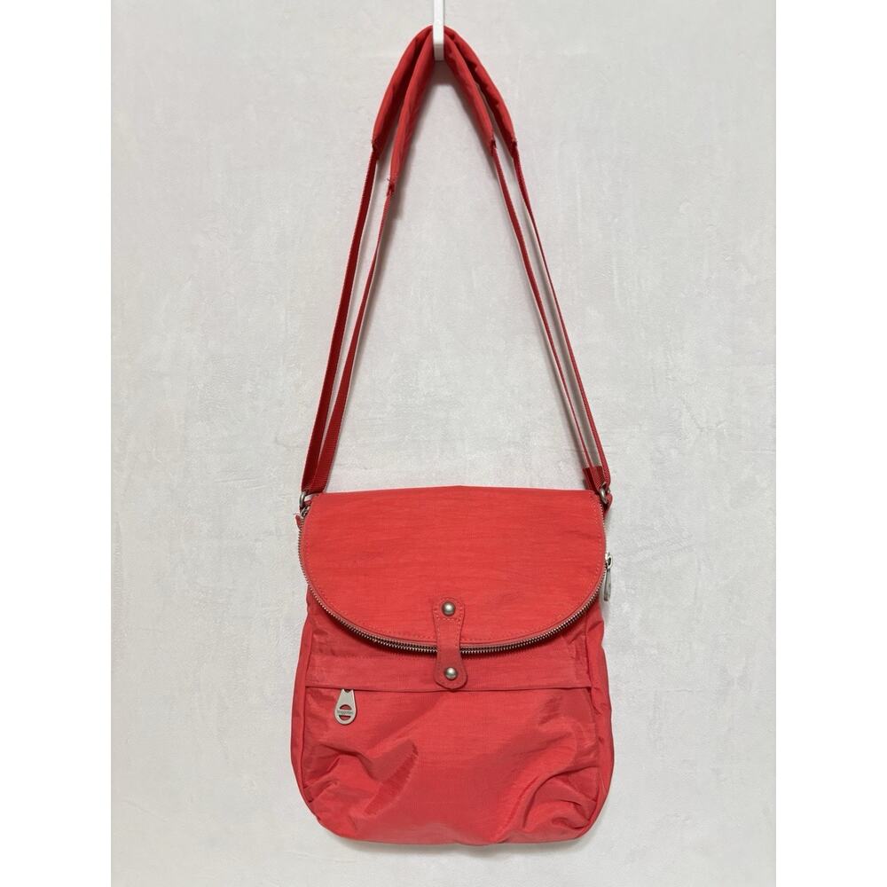 Baggallini Dublin Red Orange Nylon Crossbody Shoulder Bag (retired) Purse